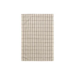 Hale Tea Towel, sand/black