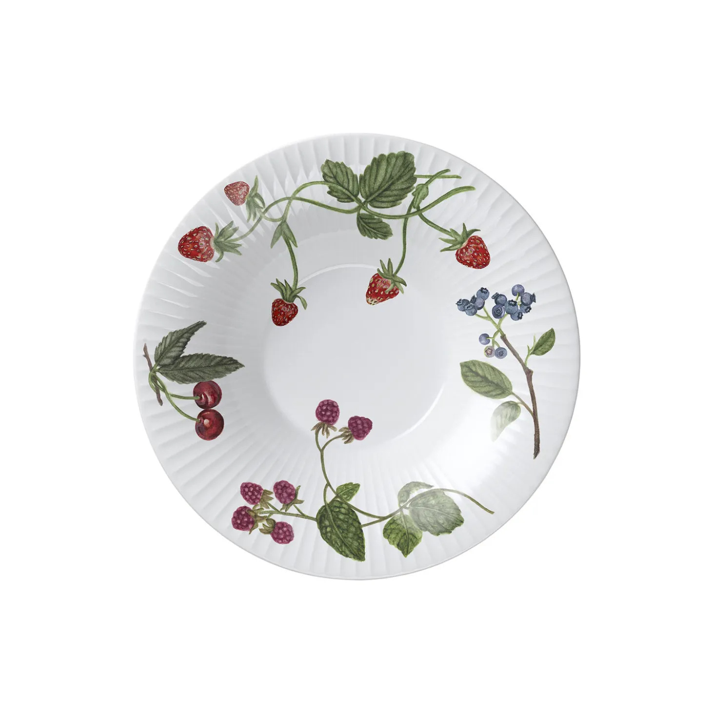 Hammershøi Summer Dyb tallerken Ø 21 cm, sommerbær