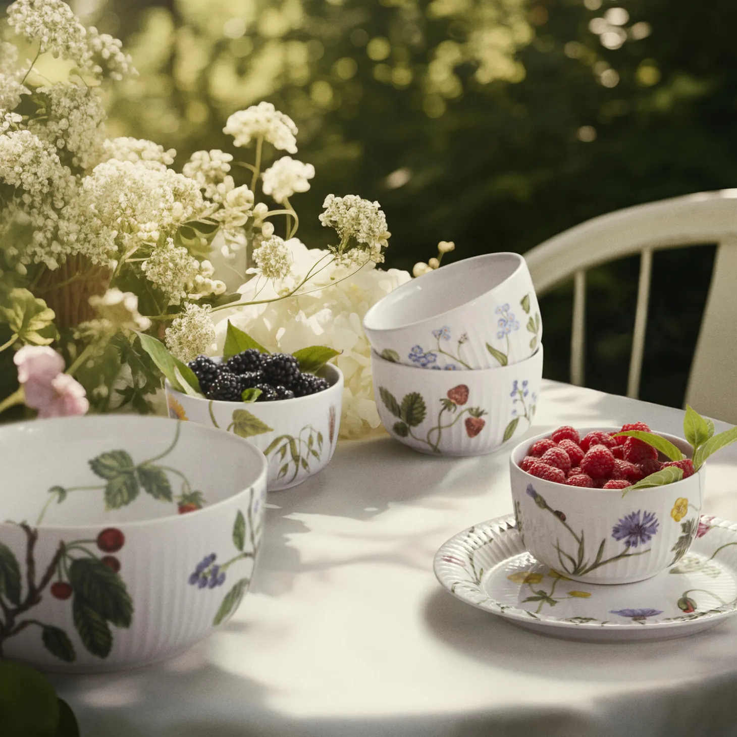 Hammershøi Summer tallerken Ø 22 cm, wild flowers