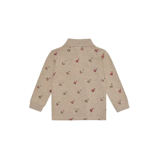 HCStevie Space Embroidery Polo, biscuit