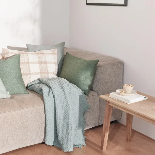 Heaven plaid, dusty green
