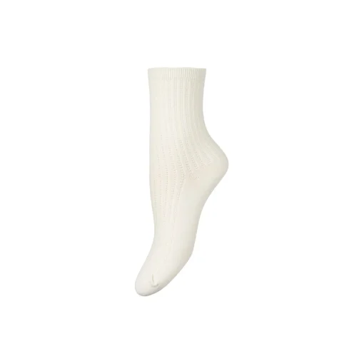 Helga Crochet Sock, white