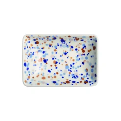 Helle A7 tallerken, blue-brown