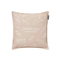 Herbarium Linen/Cotton Cushion Cover, beige/white