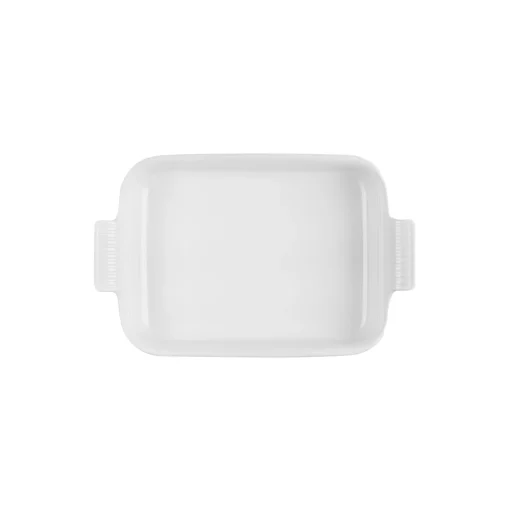 Heritage rektangulært fad 32 cm, white