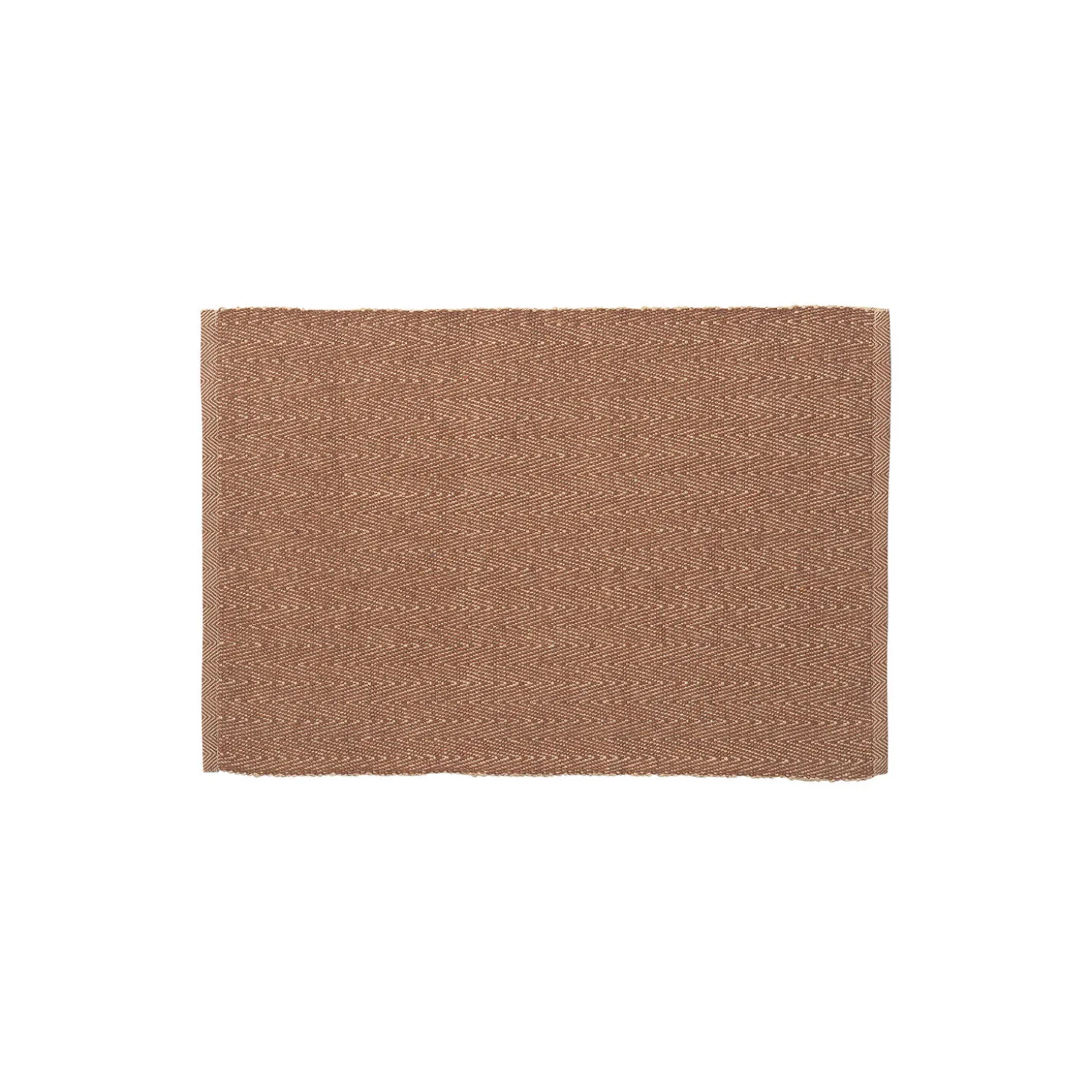 Herringbone dækkeserviet, brun