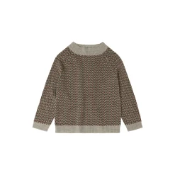 Herringbone Sweater, oat melange