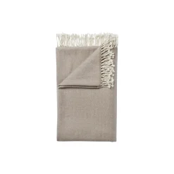 HERRINGBONE Throw, brown/white