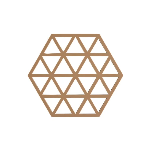 Hexagon bordskåner, terracotta