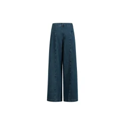 High waisted denim pants - Anna fit, dark blue denim