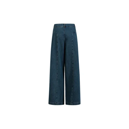 High waisted denim pants - Anna fit, dark blue denim