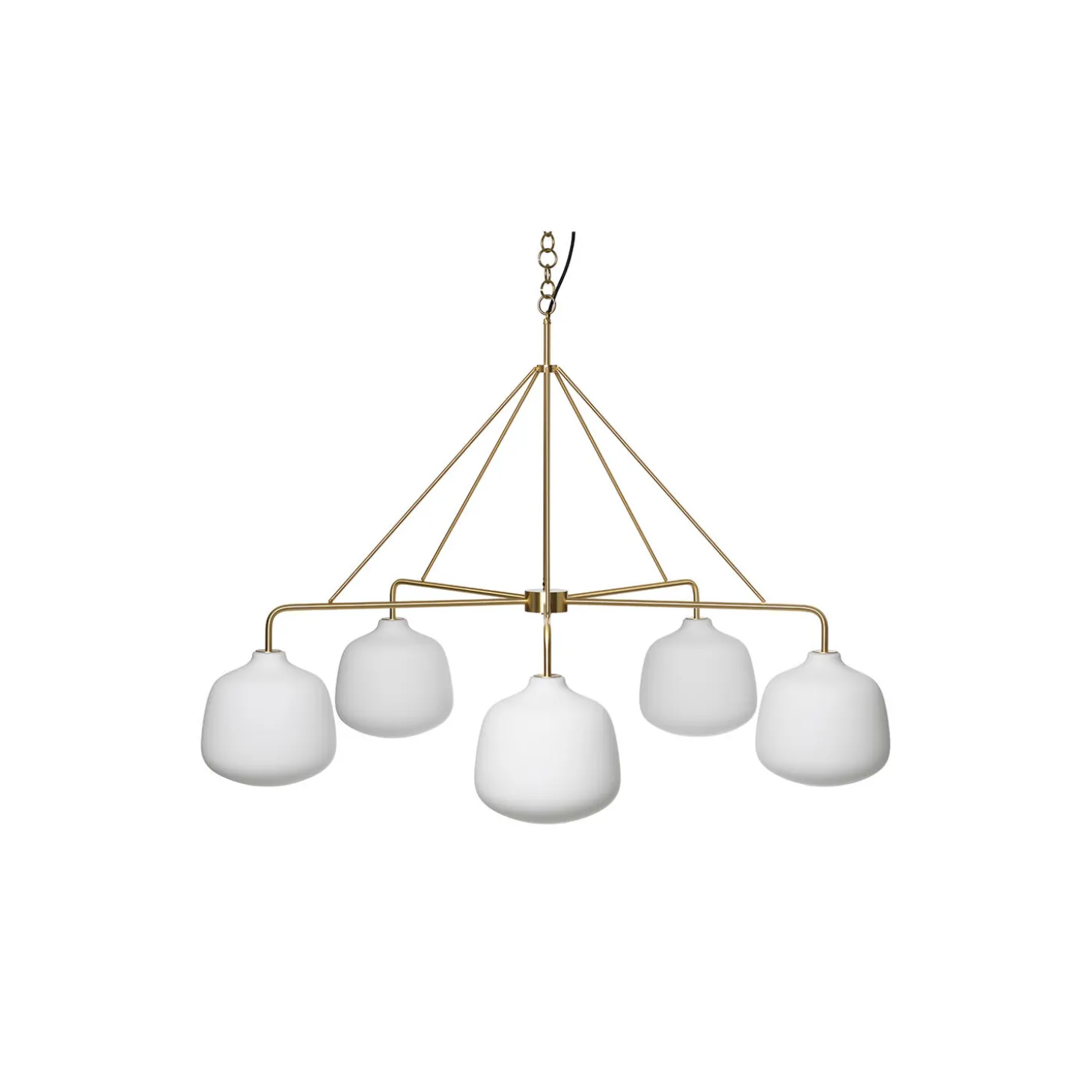Holborn 5 Chandelier, brass