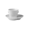 Hvid Elements espressokop med underkop 9 cl