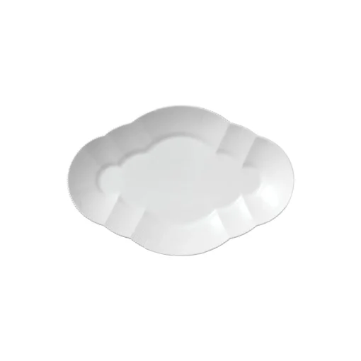 Hvid Elements fad 38,5 cm