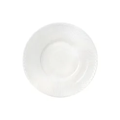 Hvid Halvblonde dyb tallerken Ø 24 cm