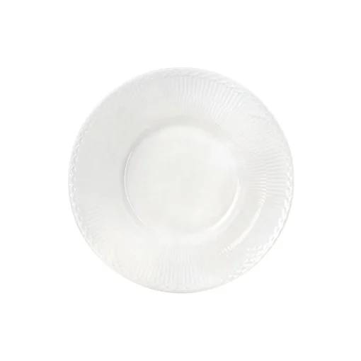 Hvid Halvblonde dyb tallerken Ø 24 cm