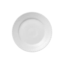 Hvid Halvblonde tallerken Ø 19 cm