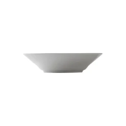 Hvid Riflet dyb tallerken Ø 24 cm