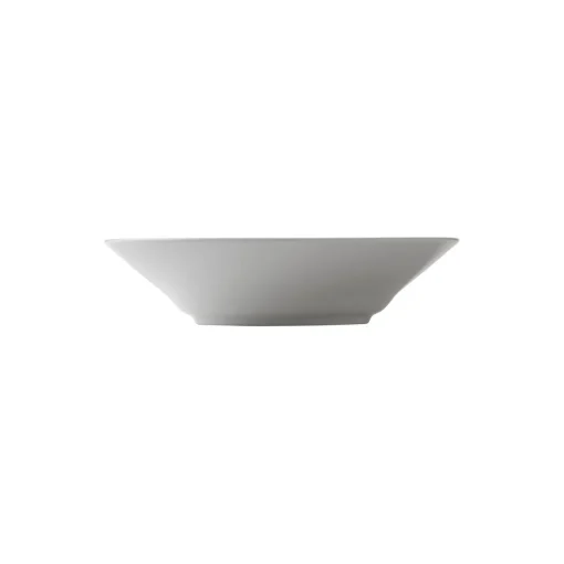 Hvid Riflet dyb tallerken Ø 24 cm