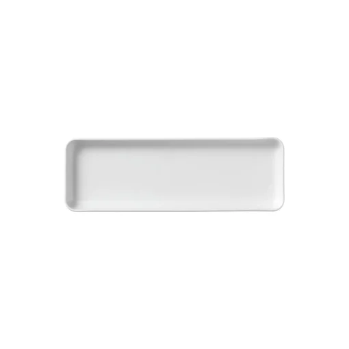 Hvid Riflet fad 36 cm