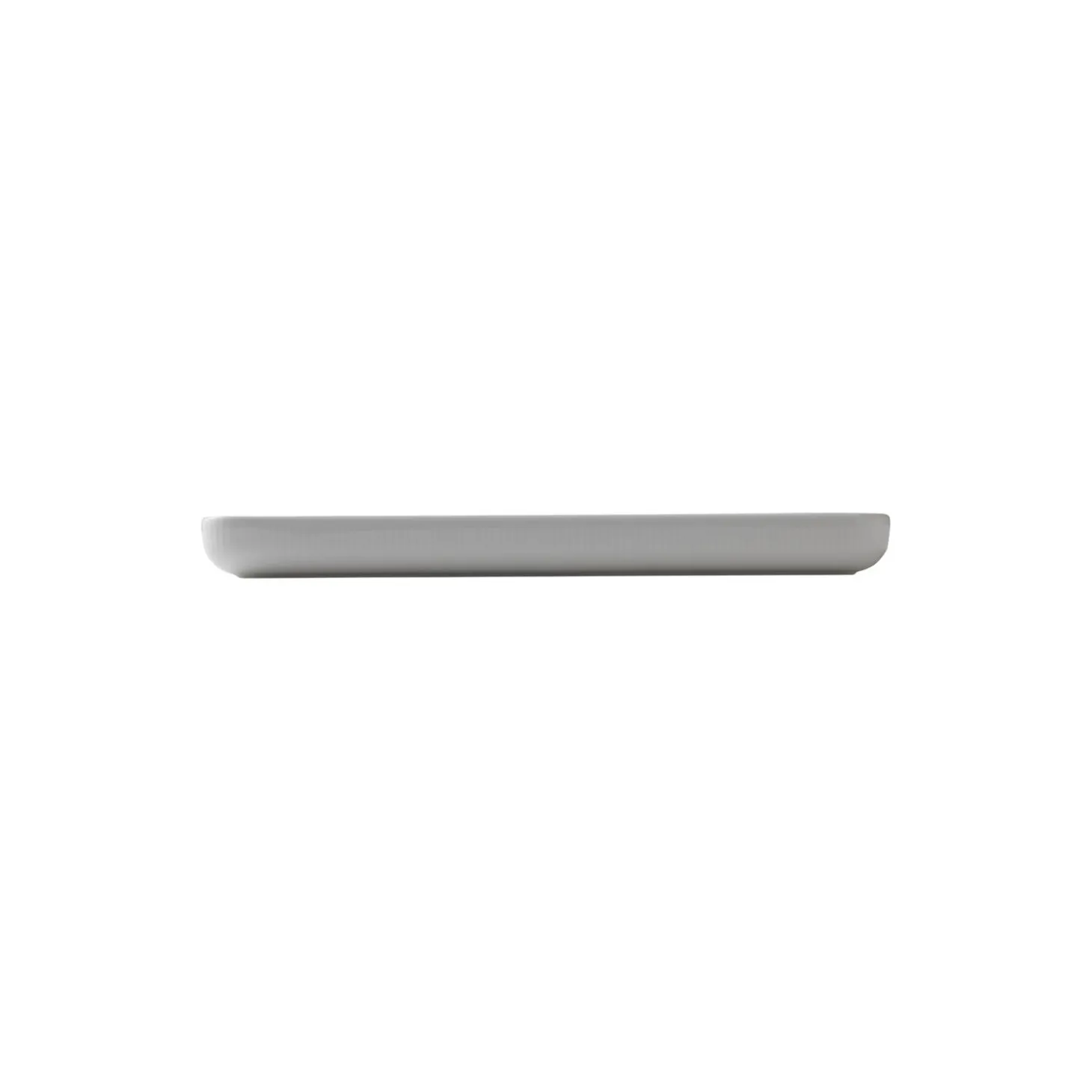 Hvid Riflet fad 36 cm