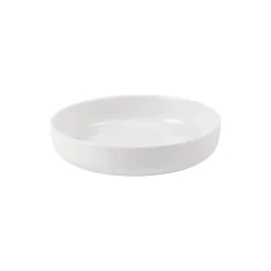 Hvid Riflet ovnfast fad Ø 18,5 cm