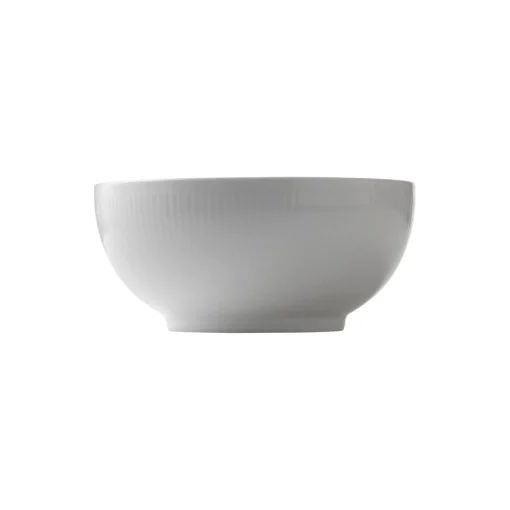 Hvid Riflet skål 180 cl