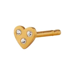 I Love Your Heart Earring Single, gold