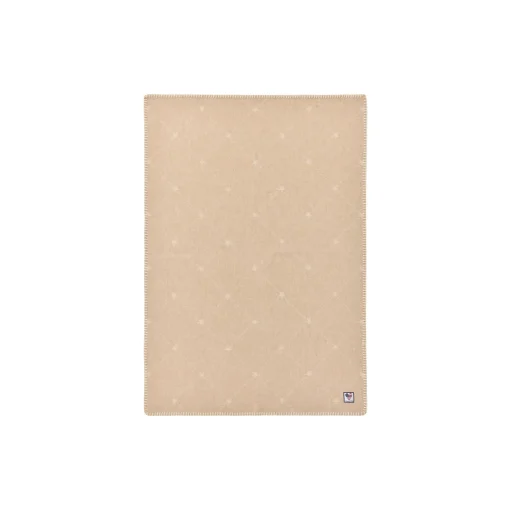 Icons Baby Signature Star Recycled Wool Throw, beige/white