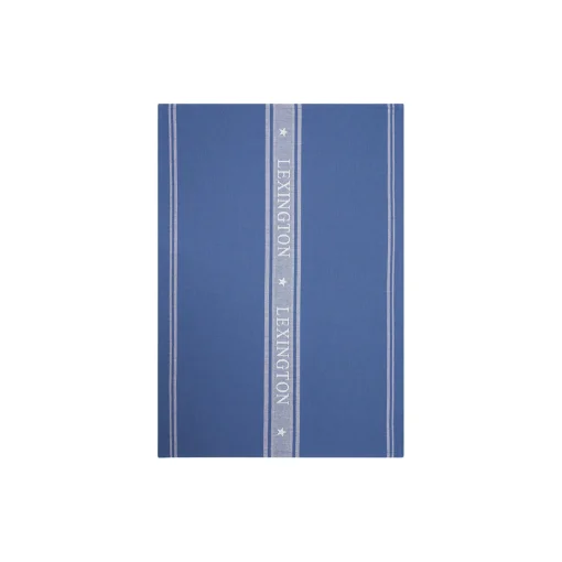 Icons Cotton Jacquard Star viskestykke, blue/white