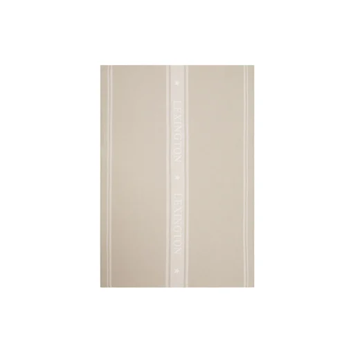 Icons Cotton Jacquard Star viskestykke, beige/white