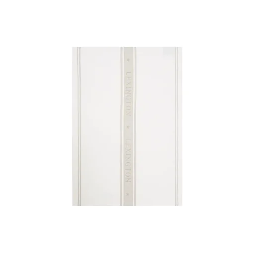 Icons Cotton Jacquard Star viskestykke, white/beige