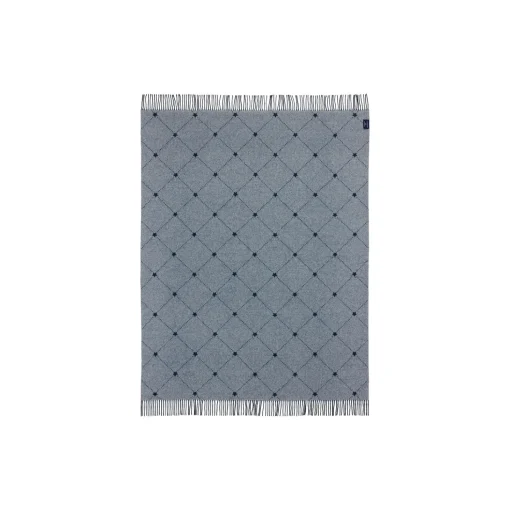Icons Signature Star Recycled Wool Throw, navy/white