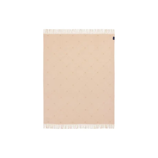 Icons Signature Star Recycled Wool Throw, beige/white