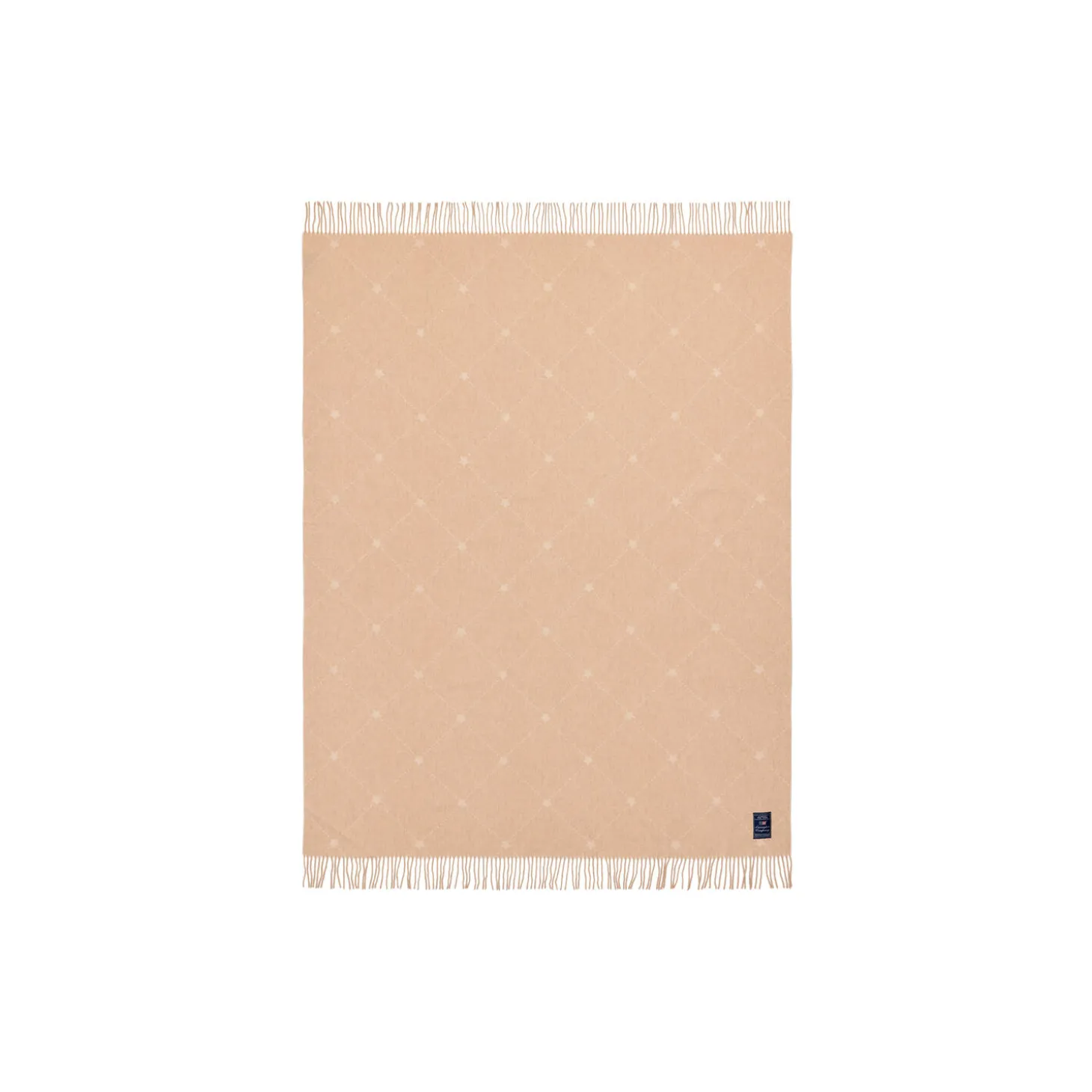 Icons Signature Star Recycled Wool Throw, beige/white