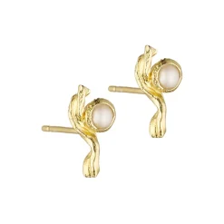 Idun Post Øreringe, forgyldt