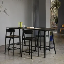 In Between SK26 Counter Table, black laquered oak