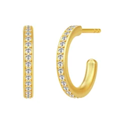 Infinity Hoop Small Earring, gold