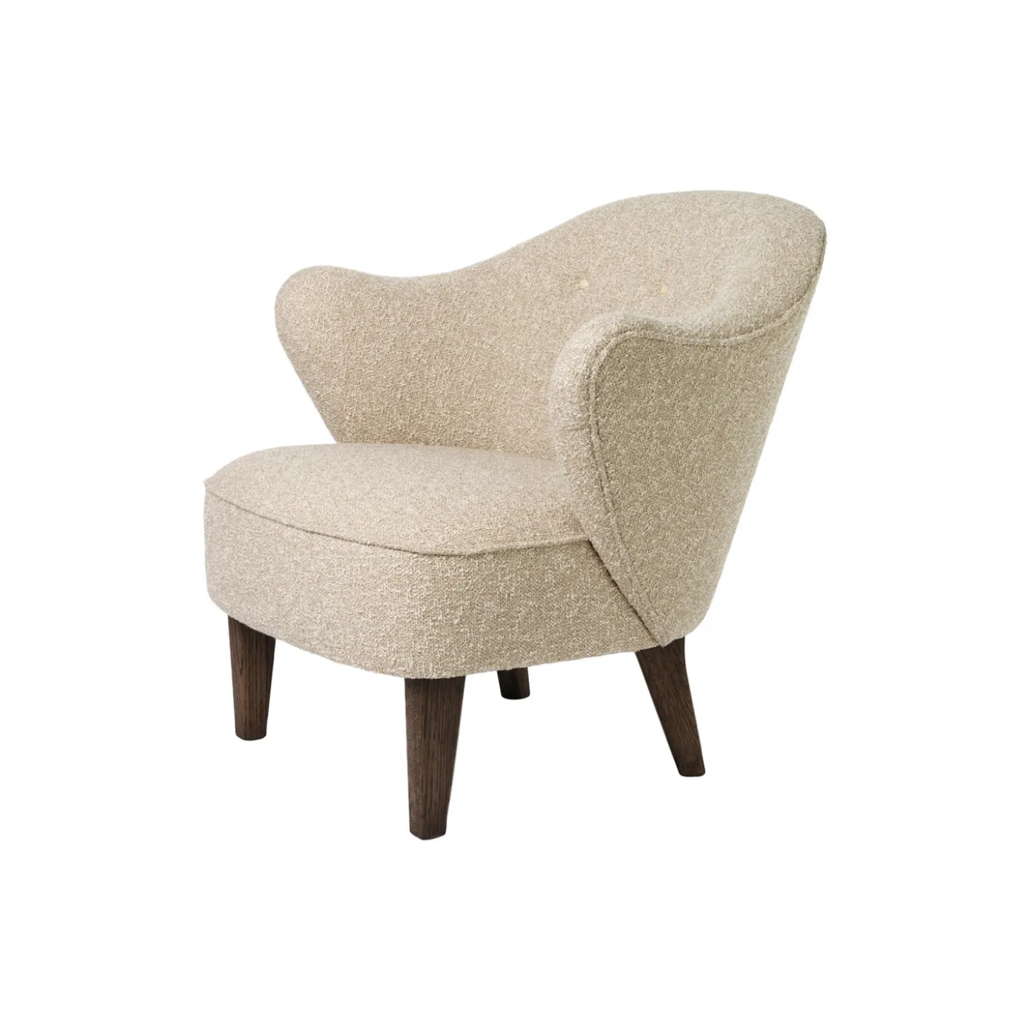 Ingeborg Lounge Chair & Ottoman, dark stained/zero 0001