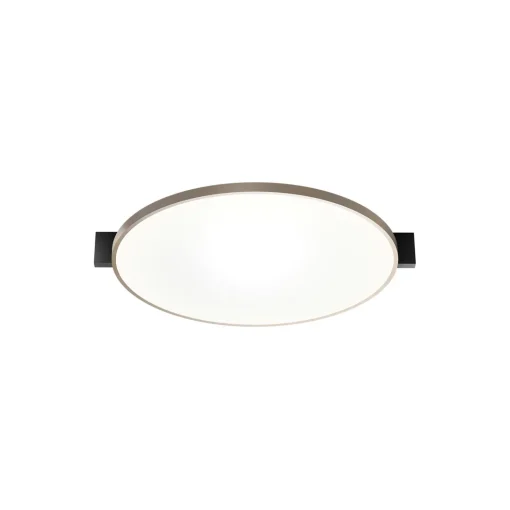 INLAY ROUND C3 loft-/væglampe, matt black/satin gold