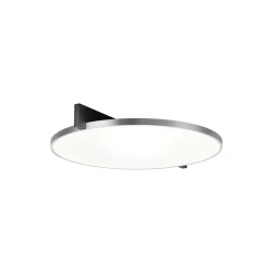 INLAY ROUND C3 loft-/væglampe, matt black/satin silver