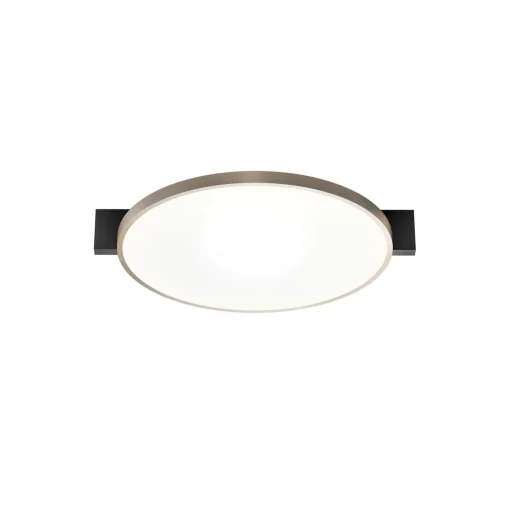 INLAY ROUND C2 loft-/væglampe, matt black/satin gold