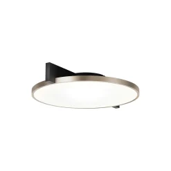 INLAY ROUND C2 loft-/væglampe, matt black/satin gold