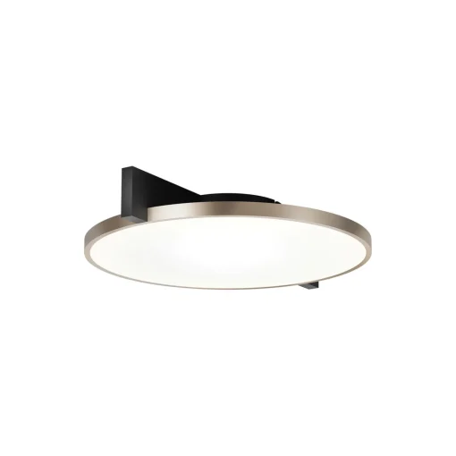 INLAY ROUND C2 loft-/væglampe, matt black/satin gold