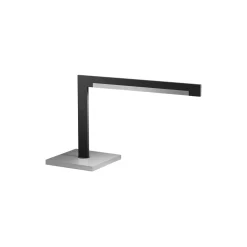 INLAY T2 LINEAR bordlampe, matt black/satin silver