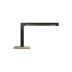 INLAY T2 LINEAR bordlampe, matt black/satin gold