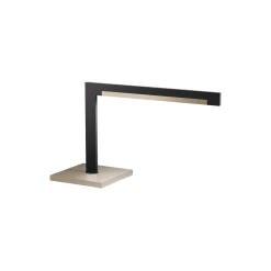 INLAY T2 LINEAR bordlampe, matt black/satin gold