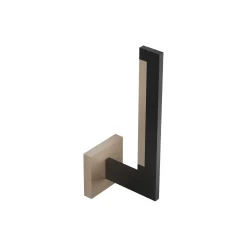 INLAY W2 LINEAR væglampe, matt black/satin gold