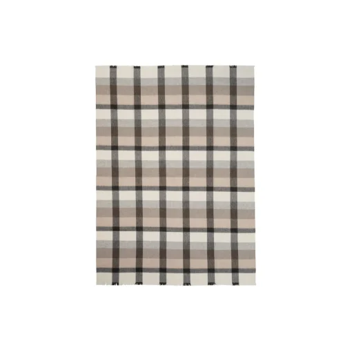 Intersection plaid, camel/white/grey