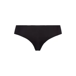 Invisible Cotton Midi Briefs, black